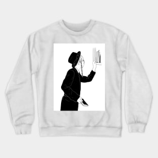 Orthodox jew choosing books Crewneck Sweatshirt